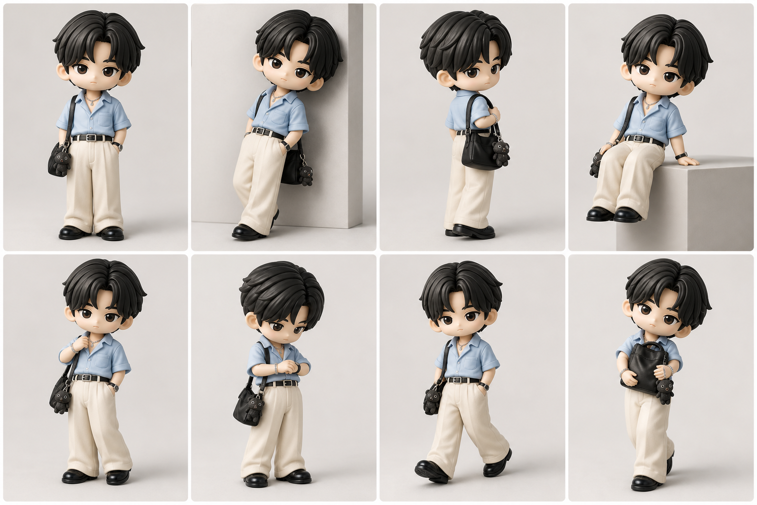 TIGER collectible figure pose lineup